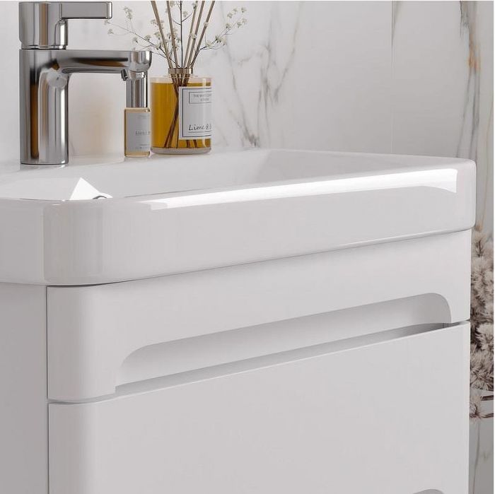 Тумба под раковину Equil Nice 60 tpNICE60.2Y-05 подвесная цвет Белый