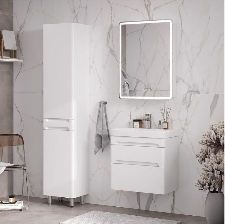 Тумба под раковину Equil Nice 60 tpNICE60.2Y-05 подвесная цвет Белый