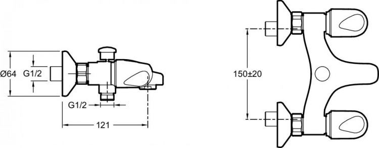 Смеситель для ванны с душем Jacob Delafon Galeo CD E71920-CP, хром Смеситель для ванны с душем Jacob Delafon Galeo CD E71920-CP, хром