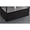 Тумба Cezares Cadro 80 CADRO-80-1C-SO-NR-BLUM подвесная Черная матовая