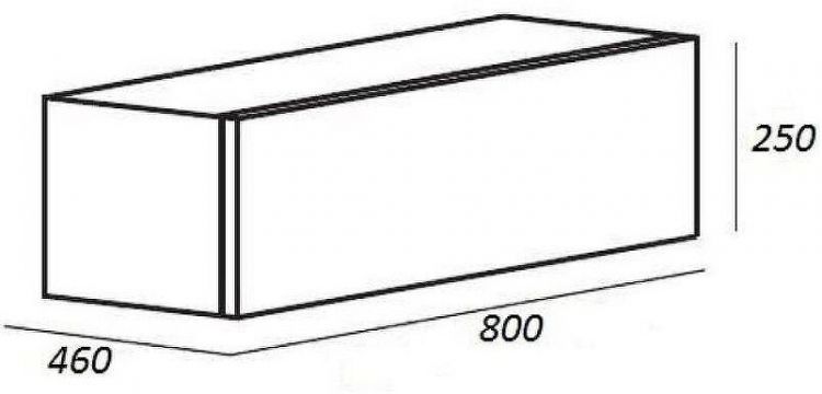 Тумба Cezares Cadro 80 CADRO-80-1C-SO-NR-BLUM подвесная Черная матовая