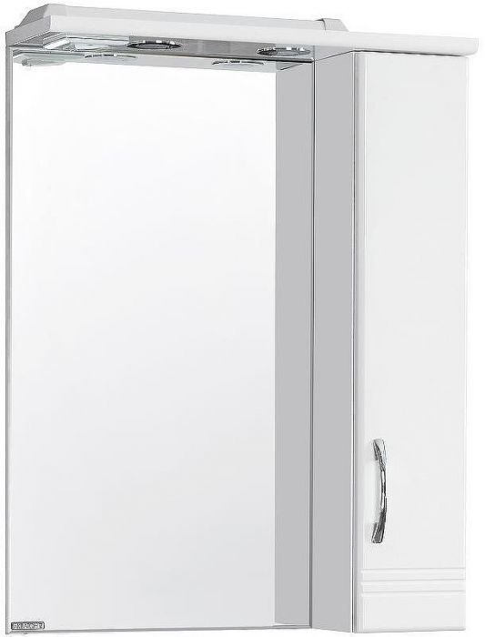 Зеркало со шкафом Aquaton Онда 58 1A009802ON01R с подсветкой Белое