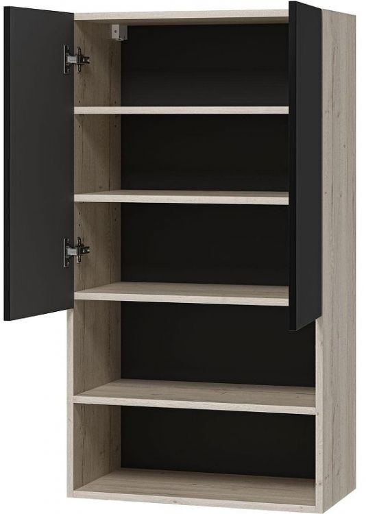 Подвесной шкаф Misty Поло 60 О-Пол08060-012 над стиральной машиной Антрацит Дуб Галифакс белый Подвесной шкаф Misty Поло 60 О-Пол08060-012 над стиральной машиной Антрацит Дуб Галифакс белый