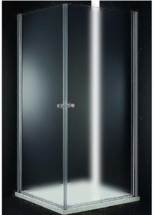 Душевой уголок Cezares Elena 80x80 ELENA-W-A-2-80-P-Cr профиль Хром стекло рифленое