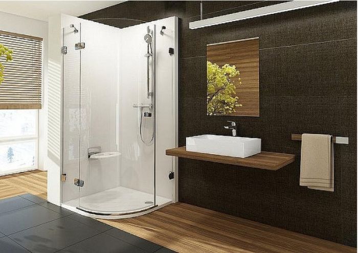 Душевой уголок Ravak Brilliant BSKK3-80 80х80 L 3UL44A00Y1 профиль Хром стекло Transparent