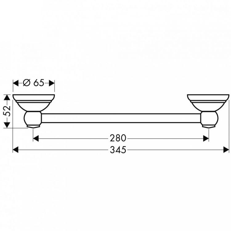 Поручень AXOR Carlton хром 41430000