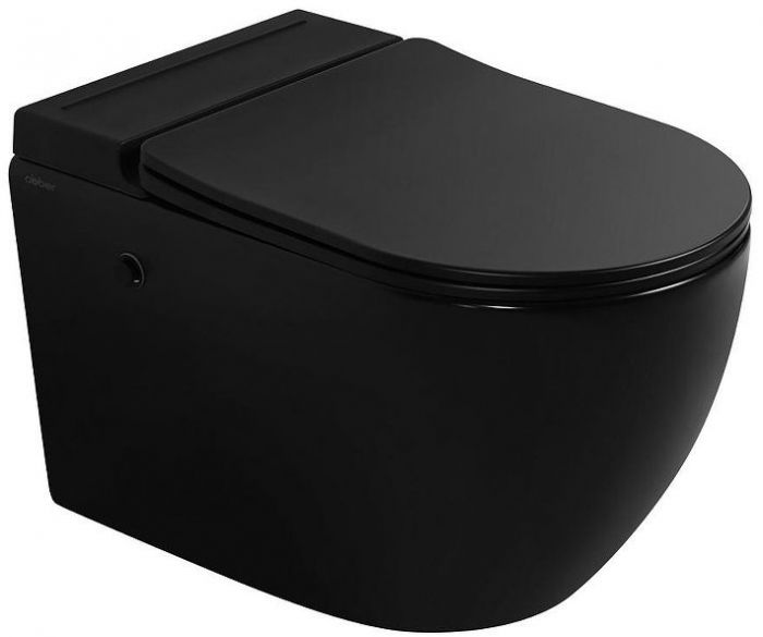Комплект унитаза с инсталляцией Abber Bequem AC1108PMB-AC0101P цвет Черный матовый с сиденьем Микролифт