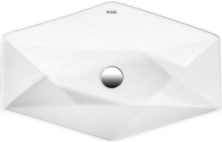 Раковина-чаша Runo Poligono 64 00-00001446 Белая Раковина-чаша Runo Poligono 64 00-00001446 Белая