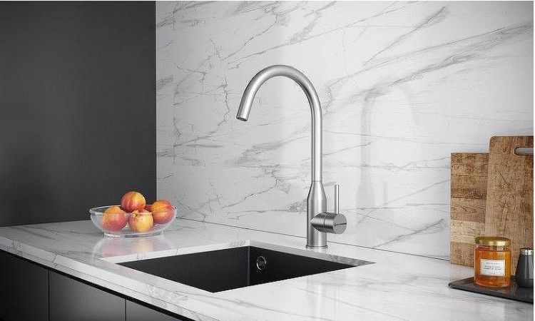 Смеситель для кухни KUCHENSTERN TIDA 408SS40 цвет Нержавеющая сталь