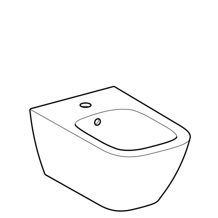 Биде подвесное Geberit Smyle Square Биде подвесное Geberit Smyle Square