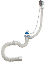 Слив-перелив Орио А-40089 Хром с пробкой на цепочке