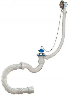 Слив-перелив Орио А-40089 Хром с пробкой на цепочке