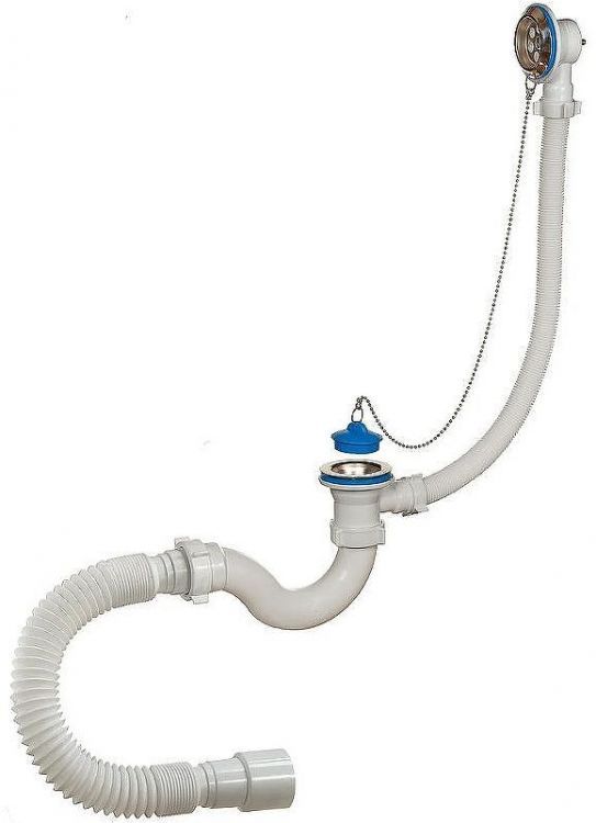 Слив-перелив Орио А-40089 Хром с пробкой на цепочке