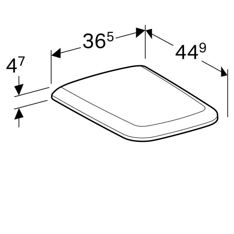 Сиденье с крышкой Geberit it!, 571900000