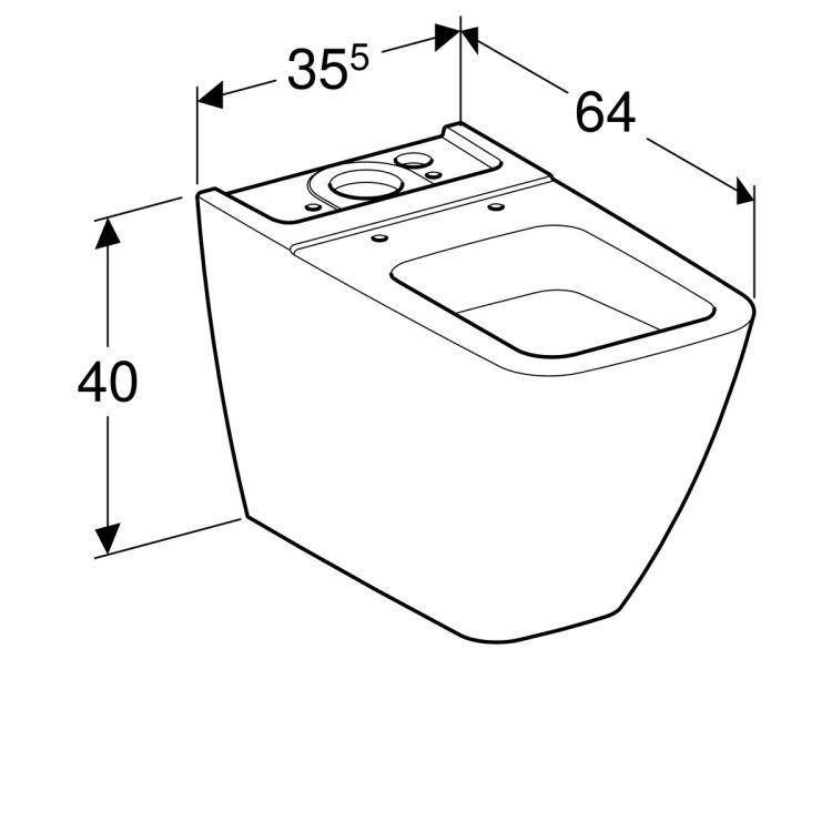 Унитаз напольный Geberit it!, 200920000 Унитаз напольный Geberit it!, 200920000