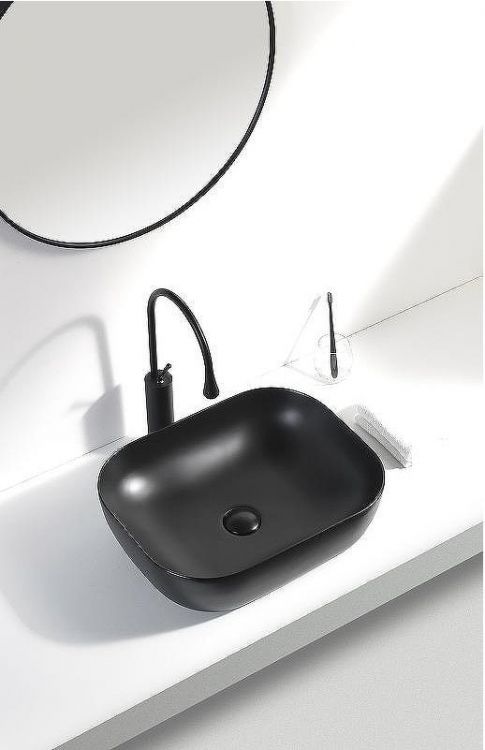 Раковина-чаша Aquanet Lake-1-MB 50 245829 Черная матовая