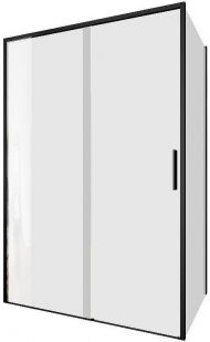 Душевой уголок Aquanet Pleasure Evo AE65-130x80-BT 130x80 324136 профиль Черный стекло прозрачное