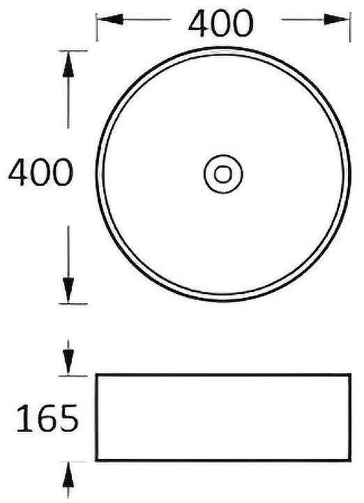Раковина-чаша Aquatek 40 AQ5118-MB Черная матовая