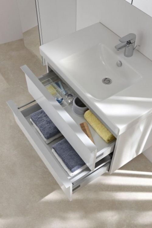 Тумба с двумя выдвижными ящиками Odeon Up 70 см, цвет дуб квебек [EB890-E10]