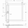 Акриловый поддон для душа BelBagno Due 100x100 TRAY-BB-DUE-A-100-4-W0 Белый
