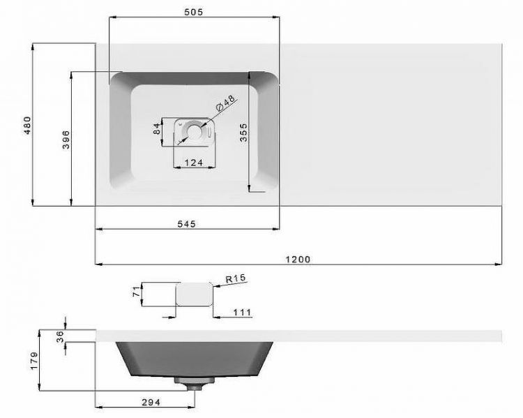 Раковина Madera Kamilla 120 L 4627173210027 с местом под стиральную машину Белая Раковина Madera Kamilla 120 L 4627173210027 с местом под стиральную машину Белая