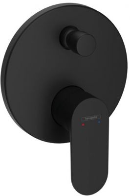 Hansgrohe Rebris S Смеситель для ванны, однорычажный, скрытого монтажа, монтаж с iBox universal, цвет: матовый черный