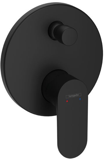 Hansgrohe Rebris S Смеситель для ванны, однорычажный, скрытого монтажа, монтаж с iBox universal, цвет: матовый черный