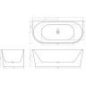 Акриловая ванна Ceruttispa Vettore W 170x75 CT9345 без гидромассажа Акриловая ванна Ceruttispa Vettore W 170x75 CT9345 без гидромассажа
