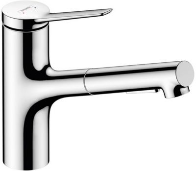 Hansgrohe Zesis M33 Смеситель для кухни, 1 отв., с вытяжным душем, sBox lite, цвет: хром