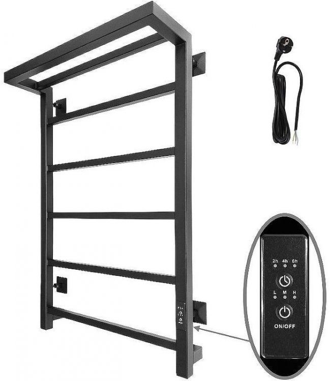 Электрический полотенцесушитель Altasan СкалаПроф 80х50 СкалаПроф8050ПЧМ с полкой Черный муар Электрический полотенцесушитель Altasan СкалаПроф 80х50 СкалаПроф8050ПЧМ с полкой Черный муар