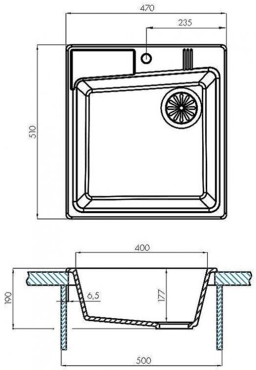 Кухонная мойка Aquaton Парма 47 1A713032PM240 Жемчуг Кухонная мойка Aquaton Парма 47 1A713032PM240 Жемчуг