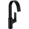 Hansgrohe Vivenis Смеситель для раковины, на 1 отв., с поворотным изливом, с донным клапаном, цвет: черный матовый