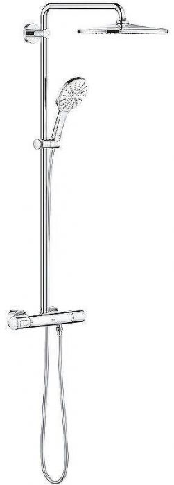Душевая система Grohe Rainshower SmartActive 26647LS0 с термостатом Белая луна Хром