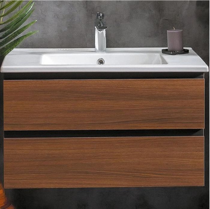 Тумба под раковину Boheme Armadi Art Capolda 85 849-085-D подвесная Dark wood