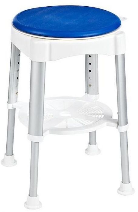 Табурет в ванную Ridder Assistent А0050401 Хром Белый Синий