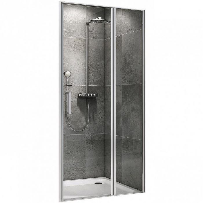 Душевая дверь Abber Sonnenstrand 130 AG04130S профиль Хром стекло прозрачное