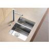 Кухонная мойка Blanco Claron 340/180-U L 521609 Нержавеющая сталь с зеркальной полировкой
