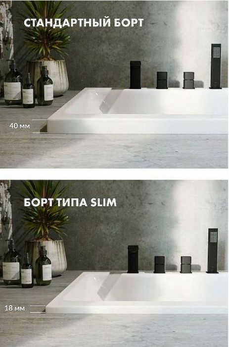Акриловая ванна Whitecross Layla Slim 170x75 0122.170075.100.LINENANO.GL с гидромассажем