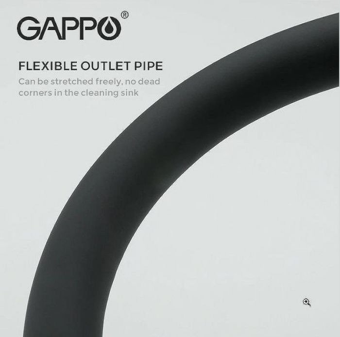 Смеситель для кухни Gappo G4398-36 Черный матовый