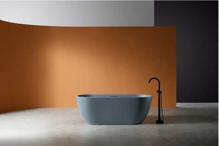 Ванна из искусственного камня Abber Frankfurt 170x75 AM9941G Серая без гидромассажа Ванна из искусственного камня Abber Frankfurt 170x75 AM9941G Серая без гидромассажа