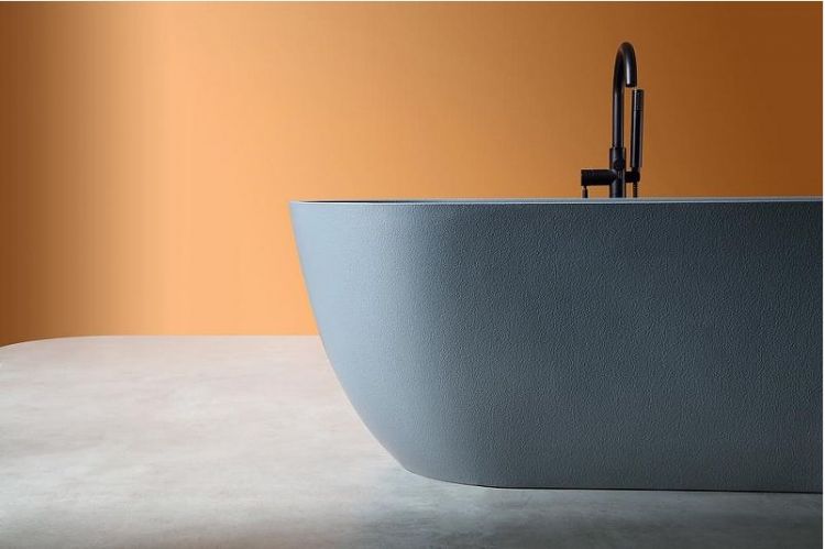 Ванна из искусственного камня Abber Frankfurt 170x75 AM9941G Серая без гидромассажа Ванна из искусственного камня Abber Frankfurt 170x75 AM9941G Серая без гидромассажа