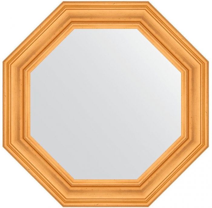 Зеркало Evoform Octagon 74х74 BY 7365 в багетной раме - Травленое золото 99