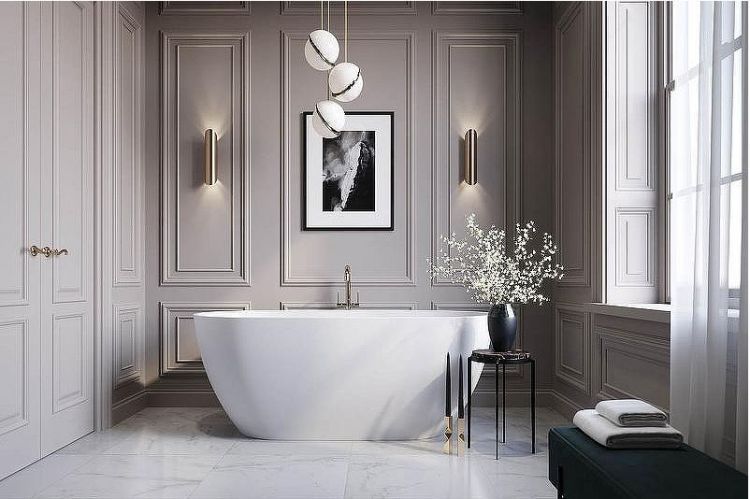 Ванна из искусственного камня Holbi Venus 168x80 1.01.001.11.1 Белая матовая