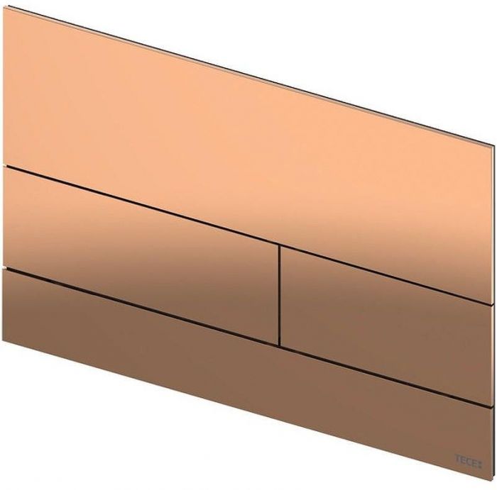 Клавиша смыва Tece Square II 9240841 для унитаза PVD Polished Red Gold