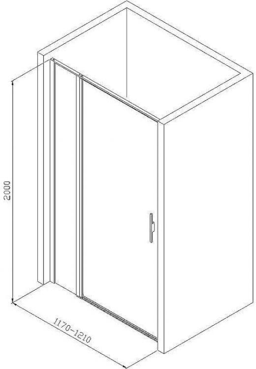 Душевая дверь Allen Brau Priority 120 3.31007.00 профиль Хром стекло прозрачное Душевая дверь Allen Brau Priority 120 3.31007.00 профиль Хром стекло прозрачное