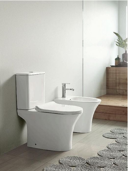 Унитаз компакт Creto Cer C3 1003-002Cer-C3W с бачком и сиденьем Микролифт