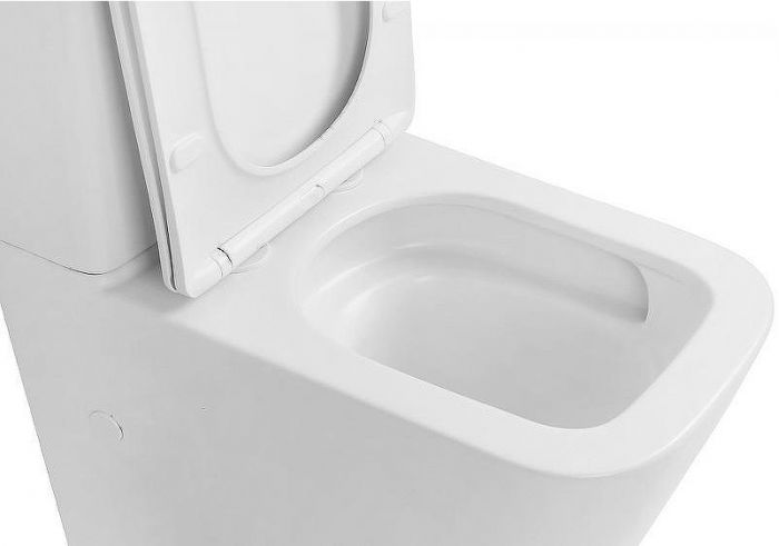 Унитаз компакт Abber Rechteck AC1210TMW Белый матовый с бачком и сиденьем Микролифт