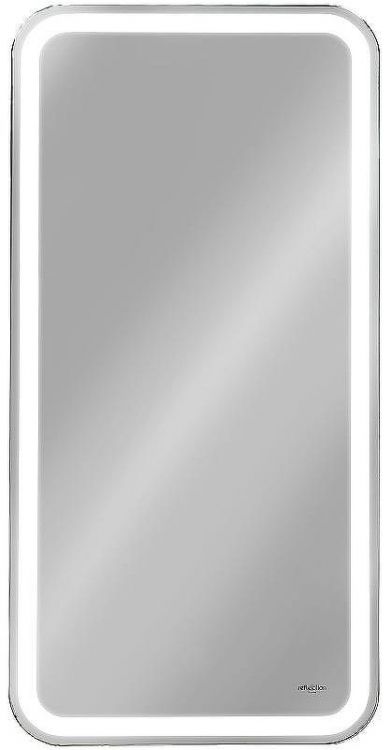 Зеркальный шкаф Reflexion Circle  400х800 L RF2105SR с подсветкой Белый матовый
