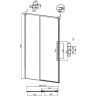 Душевая дверь Grossman Galaxy 110 100.K33.01.110.42.00 профиль Графит сатин стекло прозрачное