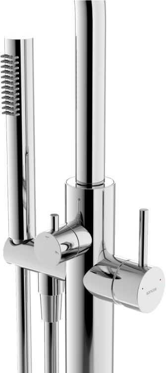 Смеситель для ванны напольный SANCOS Etna, хром, SC9009CH Смеситель для ванны напольный SANCOS Etna, хром, SC9009CH